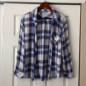 Rails flannel plaid shirt